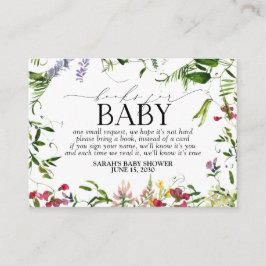 Summer Wildblume Baby Showbucher anfordern Begleitkarte