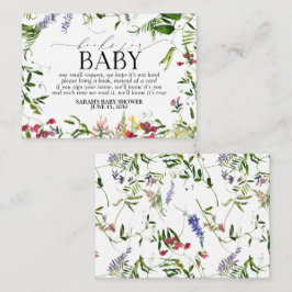 Summer Wildblume Baby Showbucher anfordern Begleitkarte