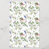 Summer Wildblume Babydusche Kinderbetreuung Flyer (Hinten)