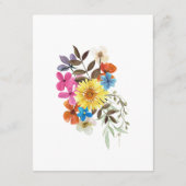 Summer Wildblume Boho Wedding Guest Details Begleitkarte (Rückseite)