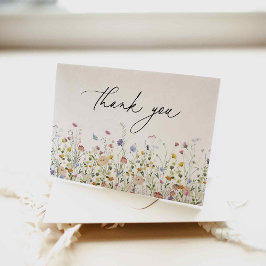 Summer Wildblume Dankeschön Card Dankeskarte