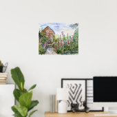 Summer Wildblume English Garden in York Poster (Heimbüro)