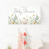 Summer Wildblume Field Baby Dusche Banner (Insitu)