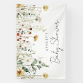 Summer Wildblume Field Baby Dusche Banner (Vertikal)