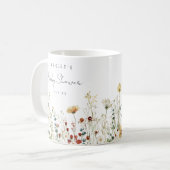 Summer Wildblume Field Baby Dusche Gefallen Kaffeetasse (Vorderseite Links)