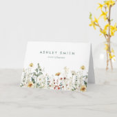 Summer Wildblume Field Client Vielen Dank Karte (Gelbe Blume)