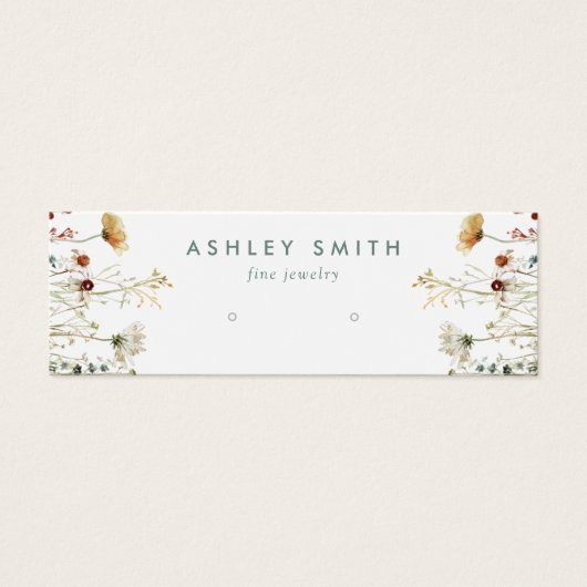 Summer Wildblume Field Earring Display Card (Vorderseite)