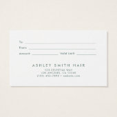 Summer Wildblume Field Gift Card (Rückseite)