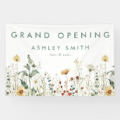 Summer Wildblume Field Grand Opening Banner (Horizontal)