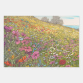 Summer Wildblume Fields | Schwergewicht Geschenkpapier Set (Vorderseite)