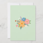 Summer Wildblume Foto Hochzeit Save the Date (Rückseite)