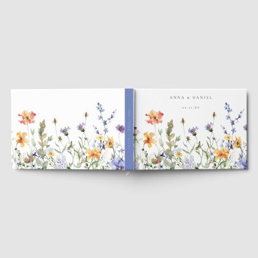 Summer Wildblume Garden Wedding Gästebuch (Voll)
