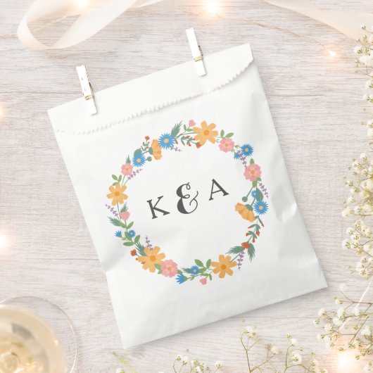Summer Wildblume Gastgeschenk Hochzeit Bag Geschenktütchen (Ausgeschnitten)