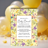 Summer Wildblume Meadow Baby Brunch Einladung