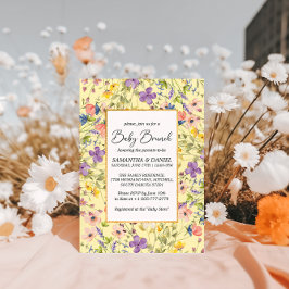 Summer Wildblume Meadow Baby Brunch Einladung