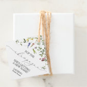 Summer Wildblume Mini Champagne Flasche Geschenkanhänger (Beispiel)