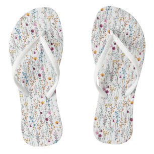 Summer Wildblume Pattern Badesandalen