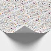 Summer Wildblume Pattern Geschenkpapier (Ecke)