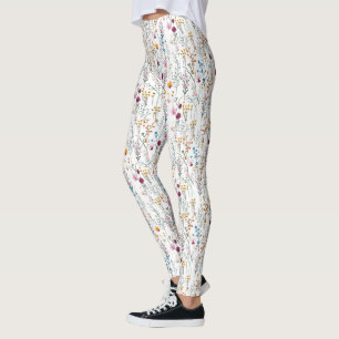 Summer Wildblume Pattern Leggings