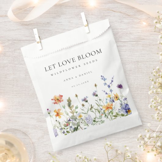 Summer Wildblume Seeds Gastgeschenk Hochzeit Bag Geschenktütchen (Ausgeschnitten)