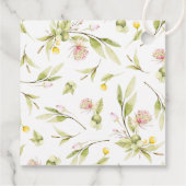 Summer Wildblume Vielen Dank Geschenkanhänger (Rückseite)