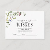 Summer Wildblume Watercolor Brautparty Game Begleitkarte (Vorderseite)