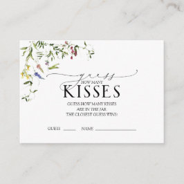 Summer Wildblume Watercolor Brautparty Game Begleitkarte