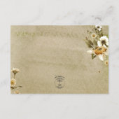 Summer Wildblumen & Daisies Empfang Hochzeit Begleitkarte (Rückseite)