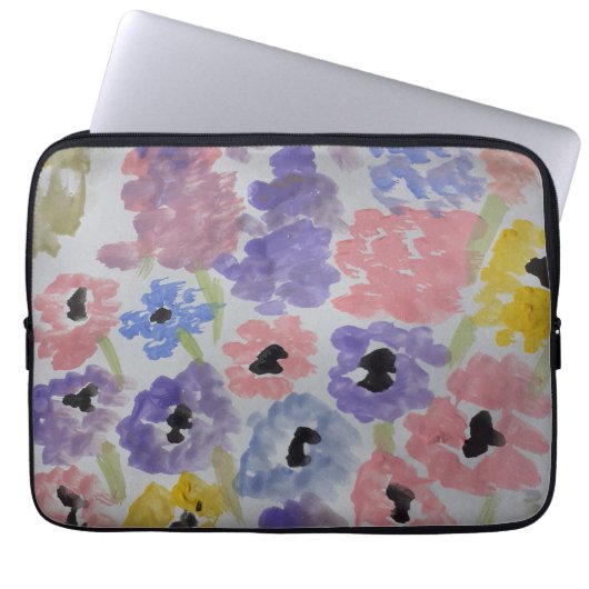 Summer Wildblumen Electronics Bag Laptopschutzhülle (Vorderseite)