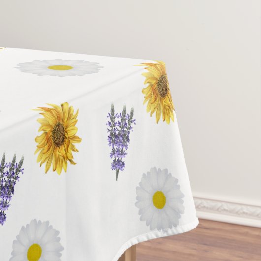 Summer Wildblumen Floral Daisy Dahilia Lavender Tischdecke (Beispiel)