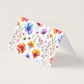 Summer Wildblumen Kinderdusche Danke Karte (Rückseite)