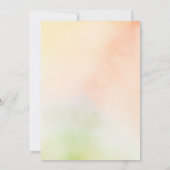 Summer Wildblumen Romantic Boho Wedding Einladung (Rückseite)