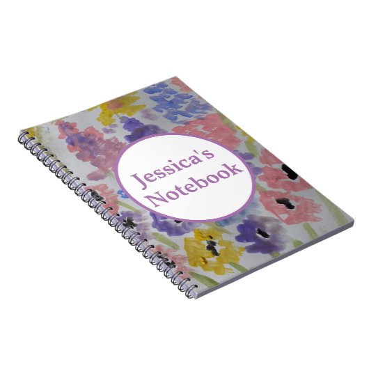 Summer Wildblumen Spiral Notebook Notizblock (Rechte Seite)