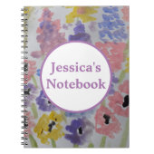 Summer Wildblumen Spiral Notebook Notizblock (Vorderseite)