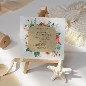 Summer Wildblumen Square Open House Einladung