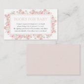 Summer Wildflower Baby Shower Books for Baby Begleitkarte (Vorne/Hinten)