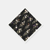 Summer Wildflower Bouquets Abstract Design Serviette (Ecke)