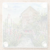 Summer Wildflower English Garden in York Glasuntersetzer (Rückseite)