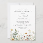 Summer Wildflower Field Couple's Shower Invitation Einladung (Vorderseite)