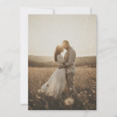 Summer Wildflower Field Photo Save The Date (Rückseite)