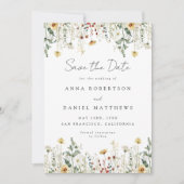 Summer Wildflower Field Save The Date (Vorderseite)