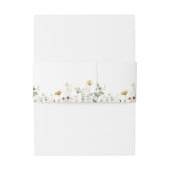 Summer Wildflower Field Wedding Einladungsbanderole (Rückseitenbeispiel)