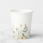 Summer Wildflower Field Wedding Pappbecher (Rechts)