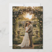 Summer Wildflower Garden Photo Save The Date (Rückseite)