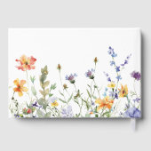Summer Wildflower Garden Wedding Gästebuch (Rückseite)