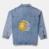 Summer Wildflowers and Sunshine Jeansjacke (Rückseite)