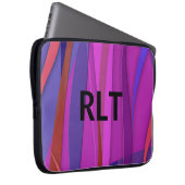 Summer Wind Mit Monogramm Laptopschutzhülle (Vorne Rechts)