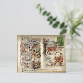 Summer & Winter Wildlife Postkarte (Stehend Vorderseite)