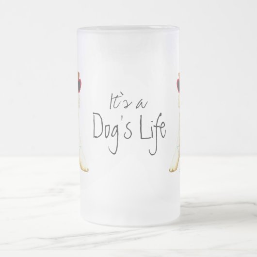 Summer Wire Fox Terrier Mattglas Bierglas (Mittel)