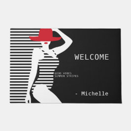 Summer Woman individuelle Name Türmatten Fußmatte